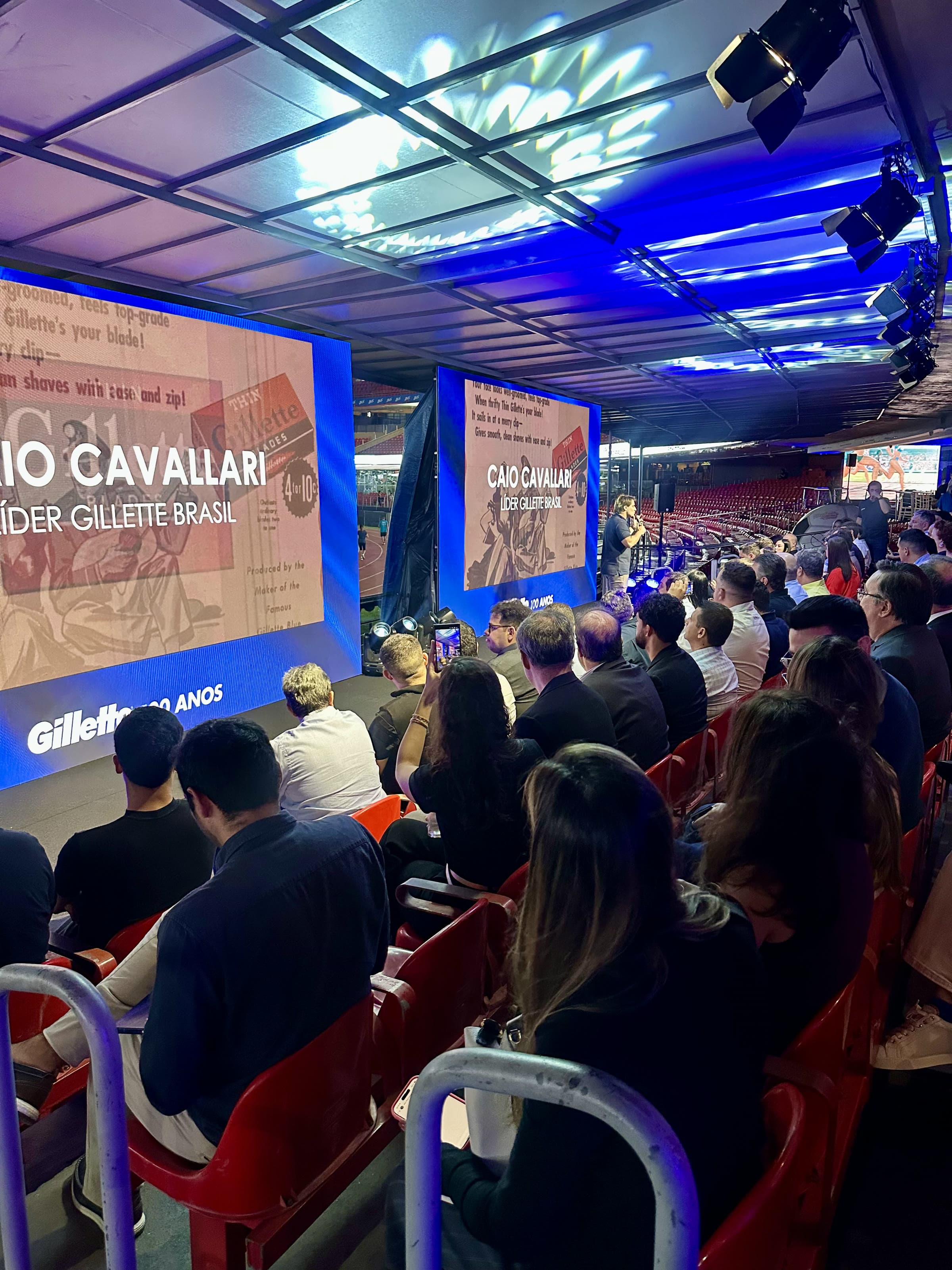 Registro da comemoração de 100 anos da Gillette, São Paulo, 2026.