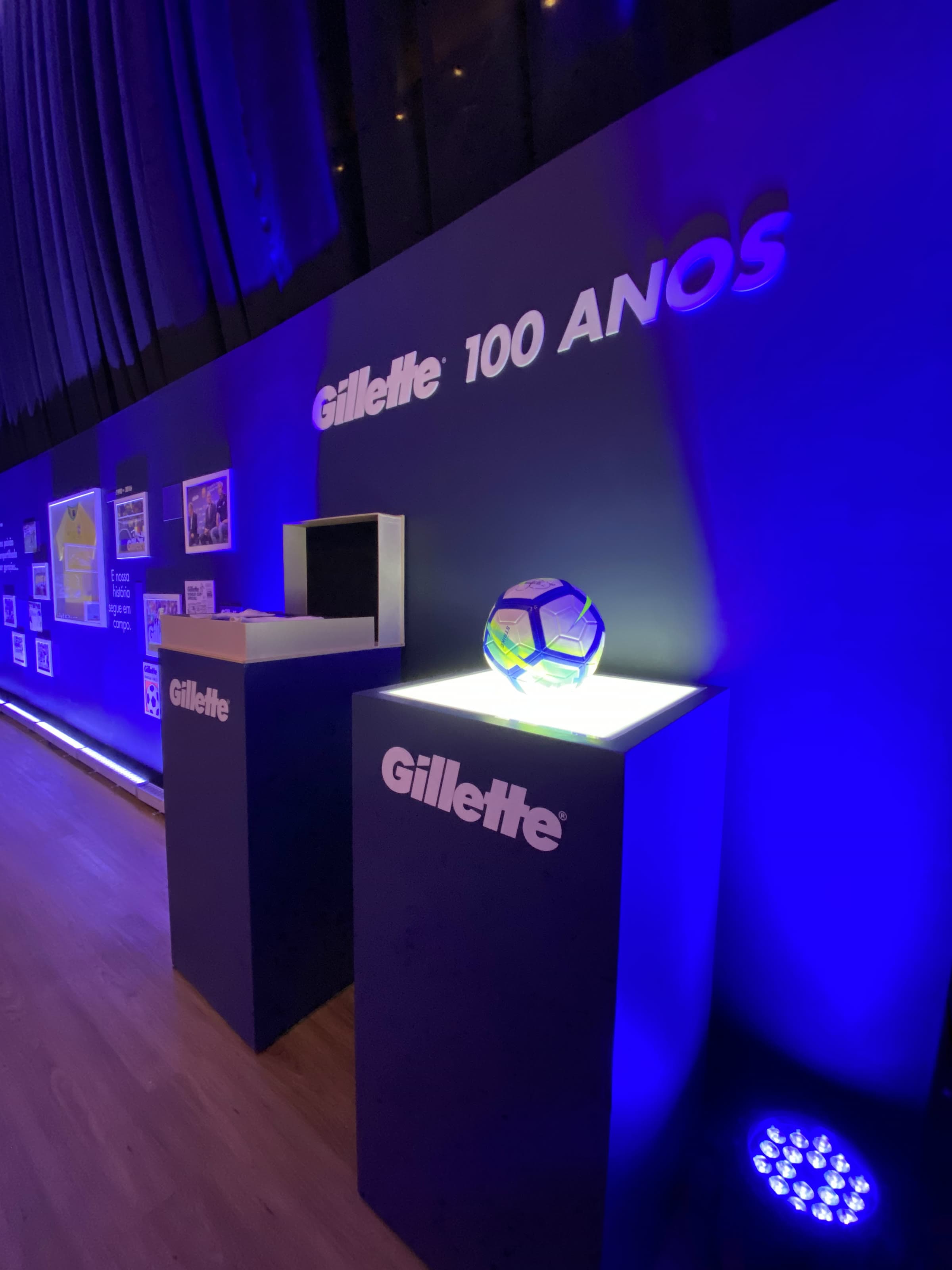 Registro da comemoração de 100 anos da Gillette, São Paulo, 2026.