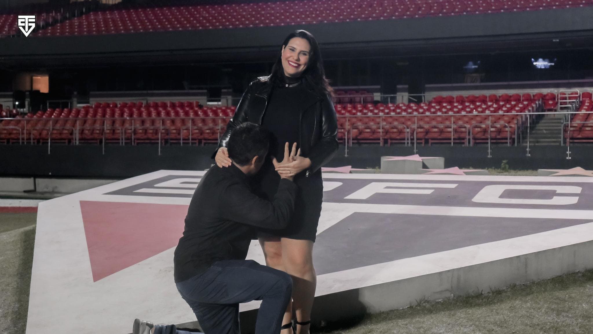 Ambientação do evento de Dia dos Namorados produzido no São Paulo Futebol Clube.